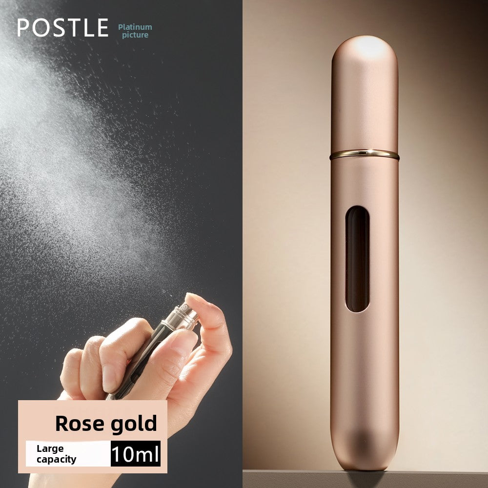 Frasco de recarga de perfume portátil de viaje con llenado inferior, 10 ml, botella vacía de vidrio, recargable.