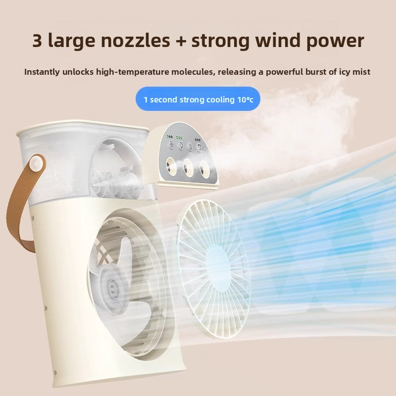 Ventilador enfriador portátil USB con nebulizador