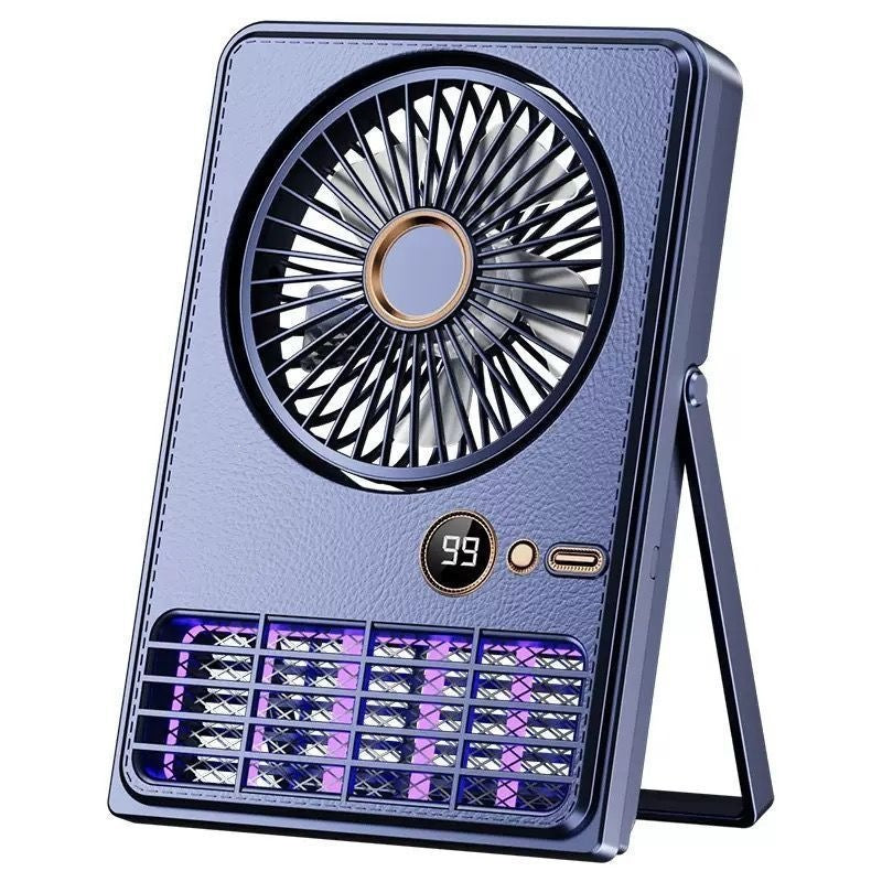 Ventilador con lámpara repelente de mosquitos