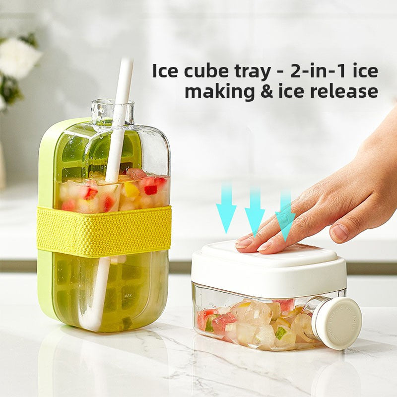 Silicone Ice Cube Maker Water Bottle