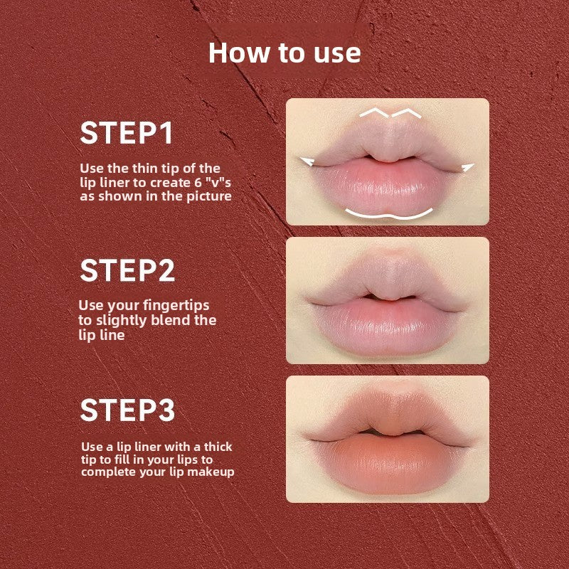 Delineador de labios de doble punta