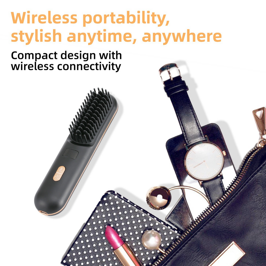USB Rechargeable Hair Straightener Comb