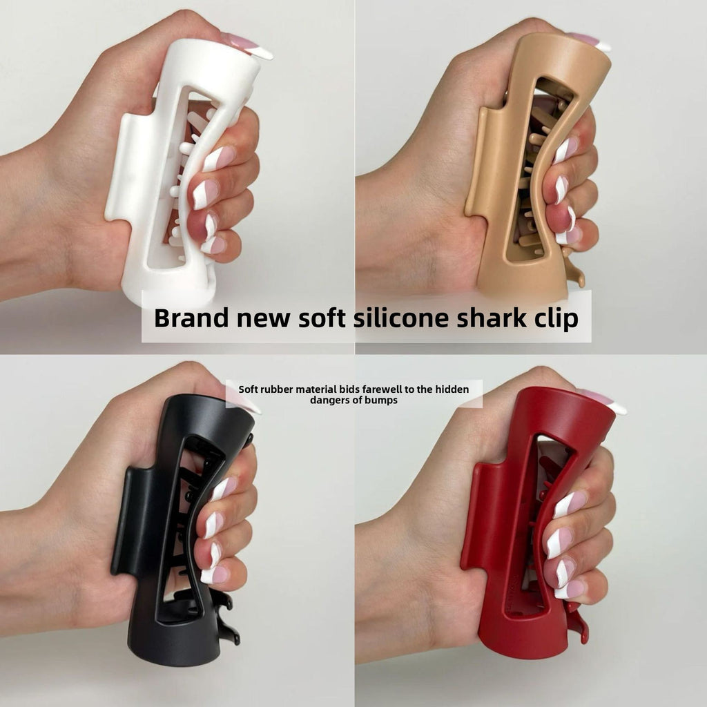 Horquilla de silicona suave con pinza de tiburón