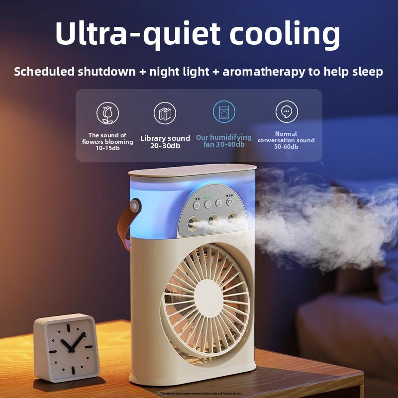 Ventilador enfriador portátil USB con nebulizador