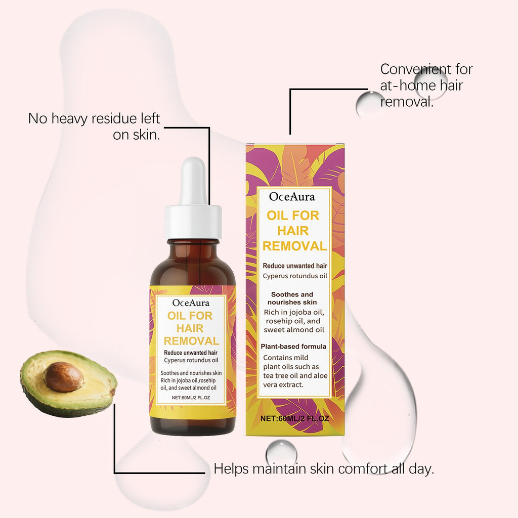 Aceite suave para depilación