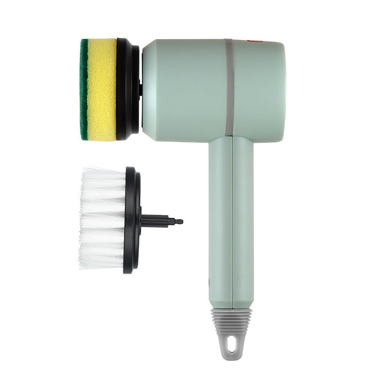 Electric Cleaning Brush with Multiple Heads