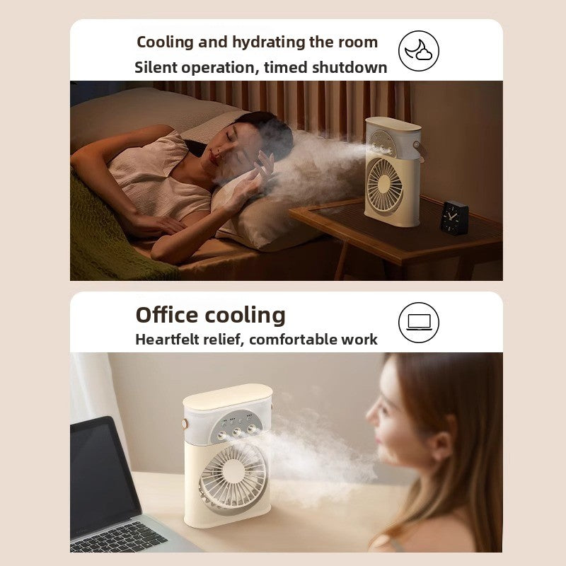 Ventilador enfriador portátil USB con nebulizador