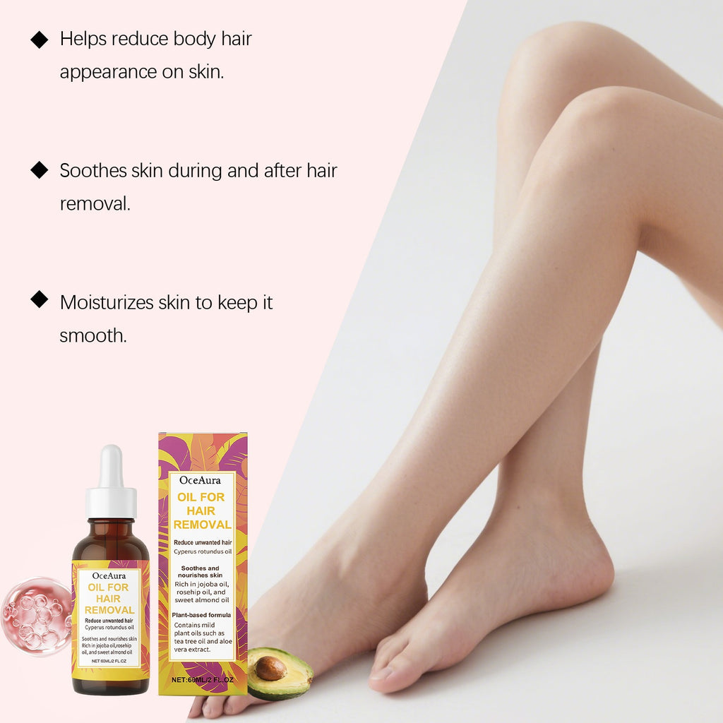 Aceite suave para depilación