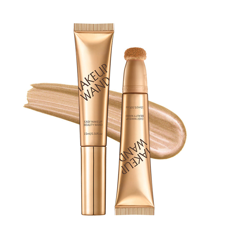 Lápiz de maquillaje líquido multifuncional para iluminar, contornear y ruborizar.