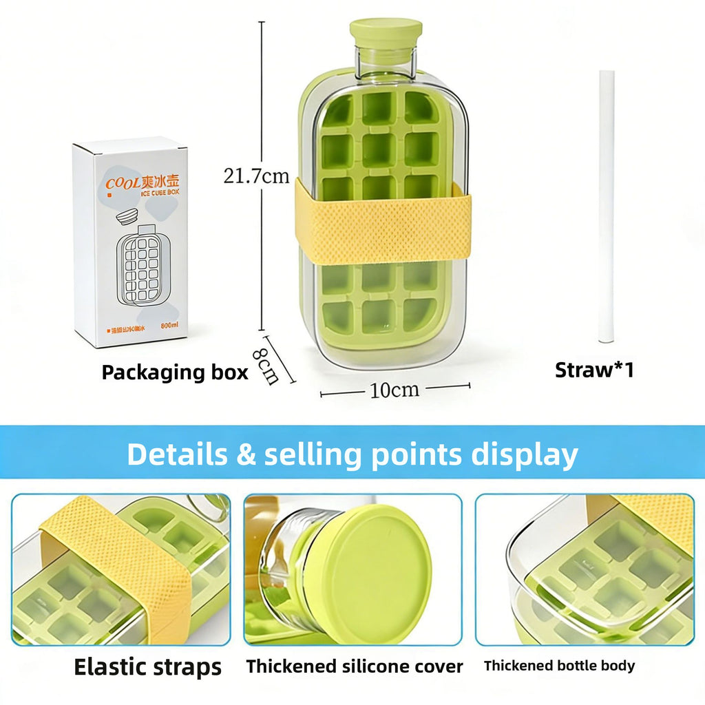 Silicone Ice Cube Maker Water Bottle