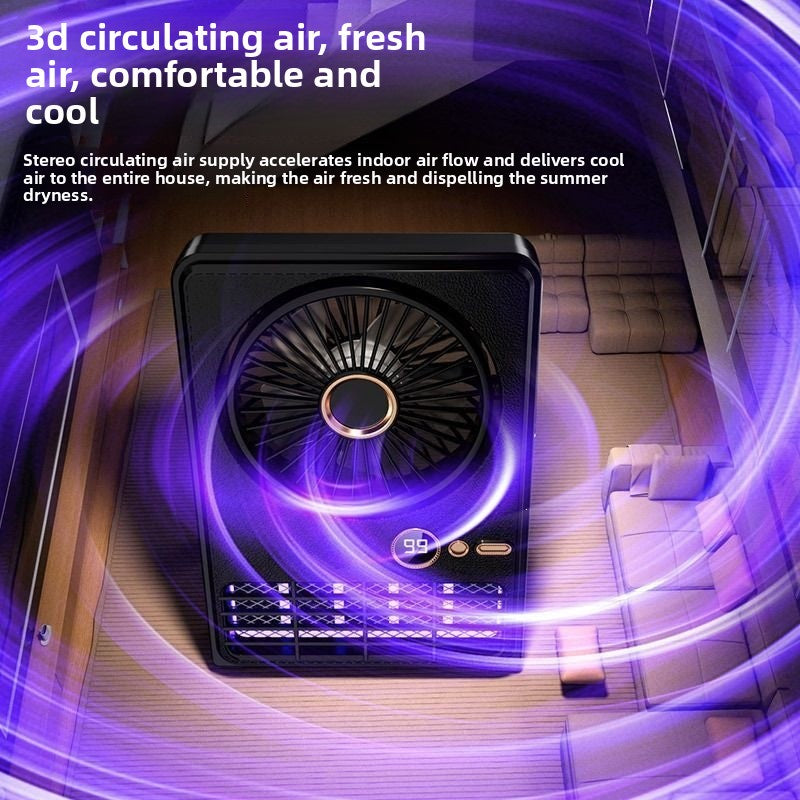 Ventilador con lámpara repelente de mosquitos